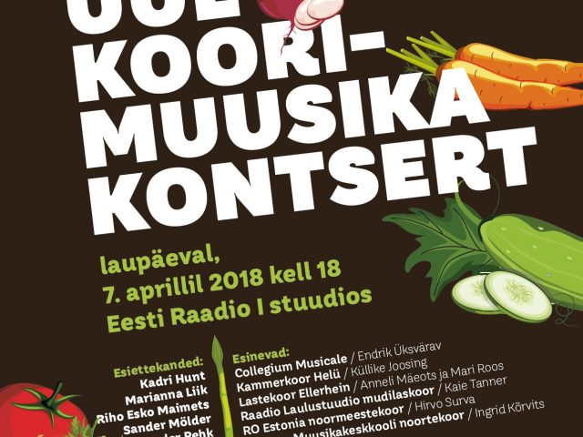 Eesti uue koorimuusika kontserdil kõlab 8 esiettekannet Eesti uue koorimuusika kontserdil kõlab 8 esiettekannet